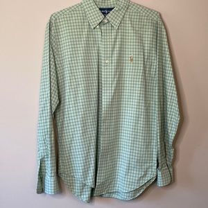 Ralph Lauren Green Classic Fit Dress Shirt
